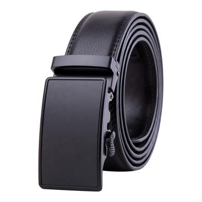 China Leather Strap With Automatic Ratchet Wholesale Custom Men Dress Genuine Leather Belt Dropshipping Real Cowhide Split for sale