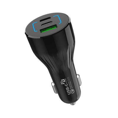 China MOBILE PHONE Shenzhen Factory Mini Car 95W USB Charger For Mobile Phone Charging QC 3.0 USB Fast Car Charger for sale