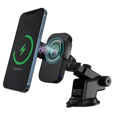 China Car Phone Holder 15W Car Wireless Charger Mobile Fast Charging Cell Phone Wireless Charger Fast Charging Holder for sale