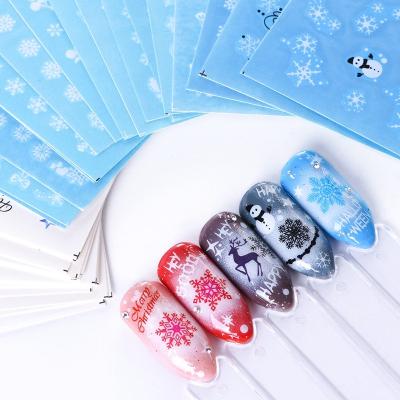 China 3d Nail Art DIY Decoration Beauty Christmas 3D Design Metal Tomoni Custom Professional Nail Art Decoration Sticker for sale