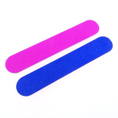 China Nail Care 100/180/240 Custom Logo Printed Half Moon Foam Nail File Professional Sponge Nail Buffer Block Buffing Nail File zu verkaufen