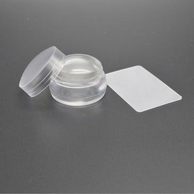 China Fashionable Manicure Tool and Scraper Set Nail Puncher Transparent Soft Silicone Puncher Kit for sale