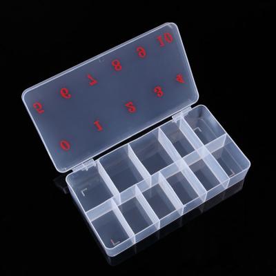 China Easy Apply Professional Nail Supplier Beauty Tools 11grids Empty Nail Jewelry Decoration Storage Box Nail Tips Box for sale