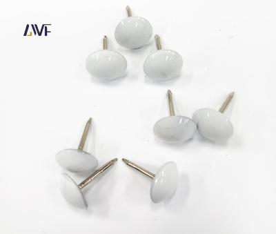 China Round Nickel Sofa Round Nailhead Furniture Upholstery Hardware Metal Decorative Bubble Nails for sale