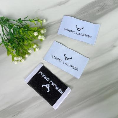 China Low Moq 100pcs Washable Custom Apparel Woven Label Garment Labels For Clothing for sale