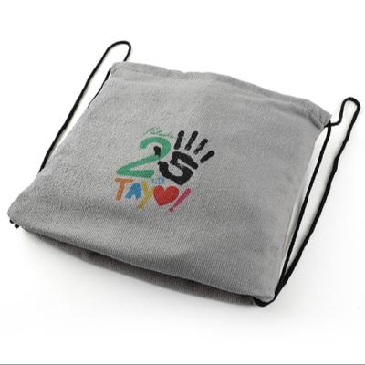 China QUICK-DRY Wholesale Summer Beach Towel Backpack 2 in 1 Folding Custom Printing Beach Towels Bag for sale