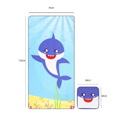 China Child-Proof Microfiber bath towel digital printing fashion cartoon beach bath towel Swimming fitness hot spring towel super absorbent for sale