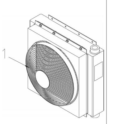 China Dissipate Heat Sany Reach Stacker Parts , 60136495 Hydraulic Oil Cooling Fan for sale