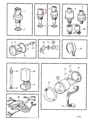 China Sanyvervangstukken 60100236 de Sensor van de Watertemperatuur Te koop