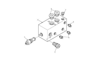 China 771609 Distribution Valve Elme Spreader Spare Parts for sale