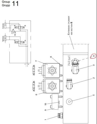 中国 セリウム60120571の安全弁のSanyの範囲のスタッカーの部品 販売のため