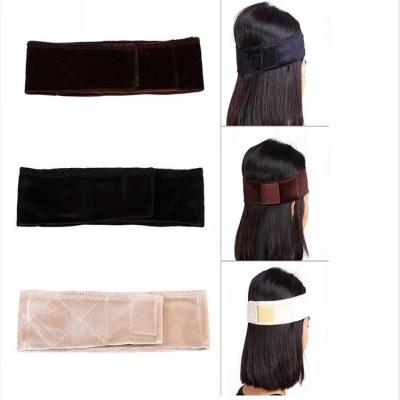 China 2021 European and American style velvet hair band hot supply yarn logo headband wig for sale