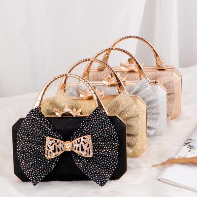 China New Daily Sequin Small Square Bag Evening Clutch Bag Celebrity Simple Shoulder Slope Handbag Set With Diamond Bag for sale