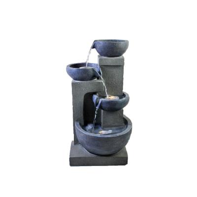 China Home Garden Decoration Tiers Polyresin Garden Products Waterfall Fountain For Garden for sale