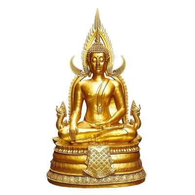 China Europe Southeast Asia Thailand Successful Buddha Statue Decoration Glass Fiber Reinforced Plastic Sitting Zen Resin Handicraft Large for sale