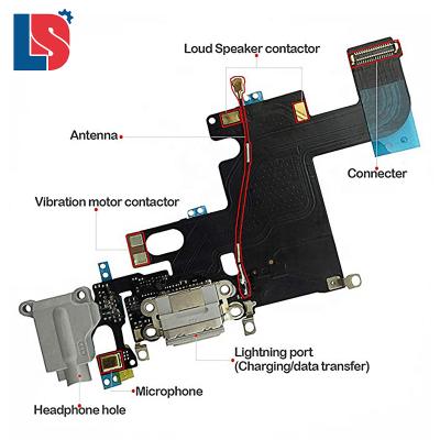 China Flex Cable For Mobile Spare Parts Replacement Charging Left iPhone 6 6G For iPhone 6 for sale