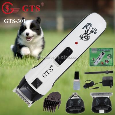 China Stocked Rechargeable Cordless Electric Pet Hair Tirmmer / Pet Clipper for sale