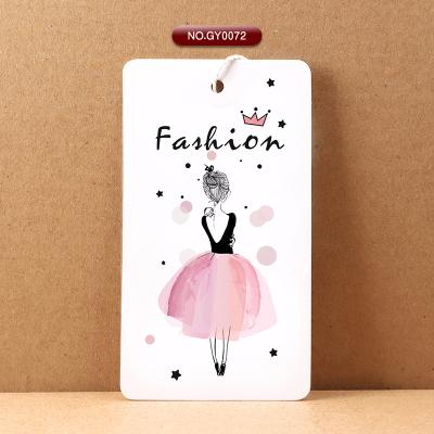 China Free Recyled Design Garment Customized Apparel Logo Label Products Hang Tags For Ladies Dress for sale