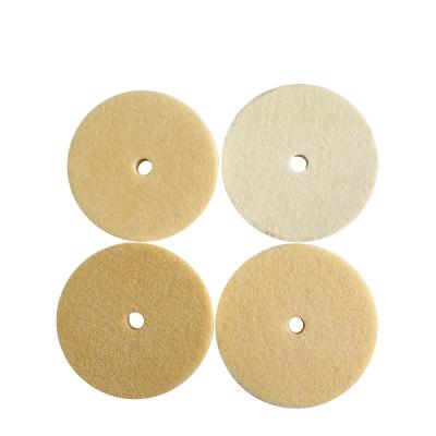 China Furniture Wool Felt Disc Buffing Buffing Wheel For Angle Grinder Marble Waxing for sale