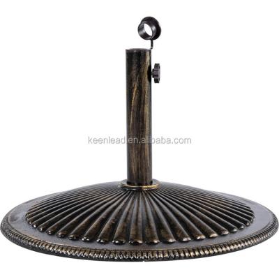 China Cast Iron 50lbs Patio Stand Outdoor Heavy Duty Bronze Umbrella Base Outdoor Furniture Yard for sale