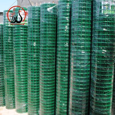 China Easily Assembled PVC Wire Mesh Roll / Plastic Coated Welded Wire Mesh / Green Color Welded Wire Mesh for sale