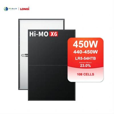 Cina HPBC Cells 445W LONGi PV Moduli LR5-54HTB tutto nero Panneau Solaire in vendita