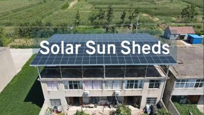 China Residential Distributed Rooftop Solar System Sun Sheds for sale