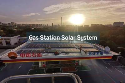 China Commercial Distributed Rooftop Solar System-Gas Station for sale