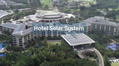 China Commercieel gedistribueerd zonnestelsel op het dak-hotel Te koop