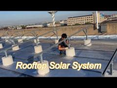 industrial distributed rooftop solar system-cement flat roof type