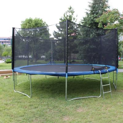 China With Protective Net Commercial Huge Jumping Bed , 16Ft Garden Trampoline With Ladder for sale