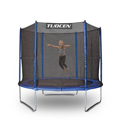 China With Protective Net 6Ft-16Ft Plastic Base Outdoor Trampolines , Big Size Trampoline Basketball Hoop for sale