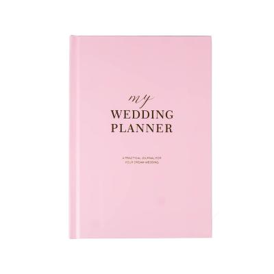 China Happy Wedding Planner PU Hardcover/Diary Planner Weekly Planner Notebook Printing Hardcover Wedding Plan Daily Monthly Hardshell Diary for sale