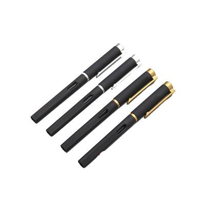 China office & Black Pen Factory Hot Sales Modern Design Gift Black Capped Point Pen With Logo Ballpoint Pen for sale