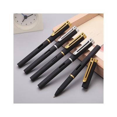 China office & School Pen Factory Directly China Cheap Custom Ballpoint Pens Promotional Black Cap Logo Ballpoint Pen for sale