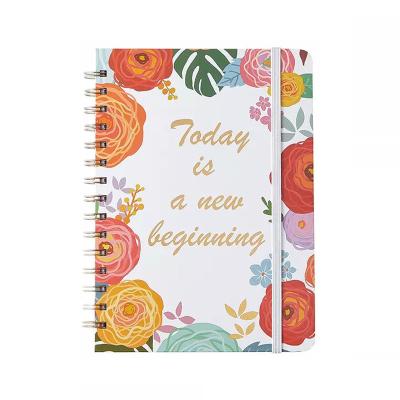 China Hot Selling PU Hardcover Book/Monthly Daily Weekly Planner Notebook and High Quality Custom A5 Color Print Planner Notebook Planner Notebook for Friends for sale