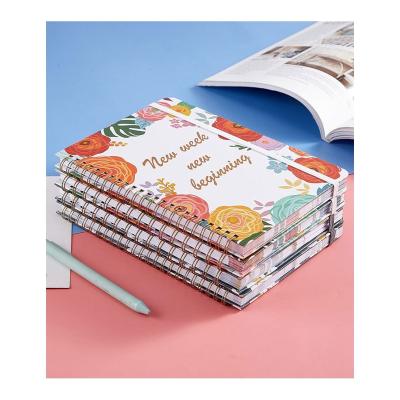 China Luxury Custom PU Hardcover Notebook Planner Notebook/Notebook Planner Weekly Color Print Planner Daily Monthly Factory Direct Custom Best Cheap Prices for sale