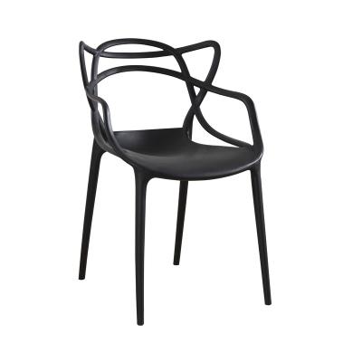 China Free Sample Promotion Cheap Stackable Outdoor Single Color Molded Plastic Dining Chair for sale