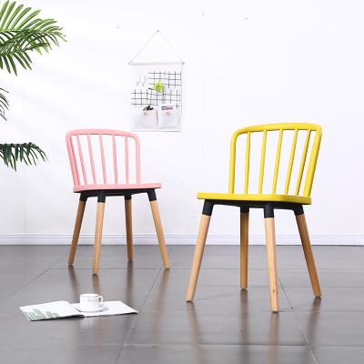 China Free sample good quality home restaurant furniture wooden leg colorful graceful cooling dining chair for sale for sale