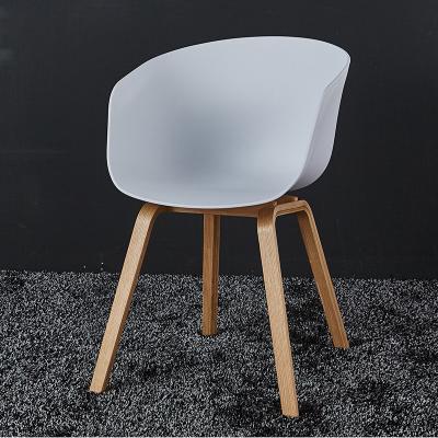 China Free Sample Modern Design Living Room Bedroom Comfortable Wood Leg Living Room Plastic Gray Accent Leisure Chair for sale