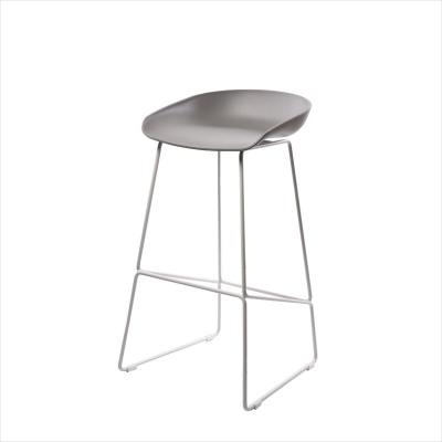 China Contemporary High Quality Modern Plastic High Leg Stool Colorful Lem Piston Stool Bar Chair for sale