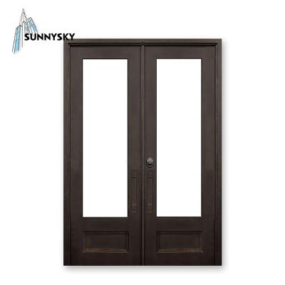 China Best Fasion Anti Theft Wrought Iron Welcome Doors For Nigeria for sale