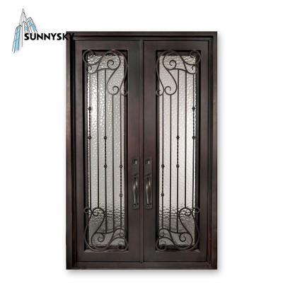 China Anti Theft Luxury Iron Security Rot Single Doors For Vietnam for sale