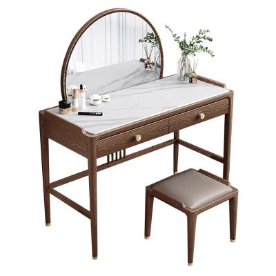 China Convertible Modern Minimalist Bedroom Furniture Finisher With Mirror And Stool for sale