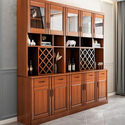 China Durable China Supplier Factory Price Luxury Solid Wood Wine Cabinet Wine Cabinet for sale