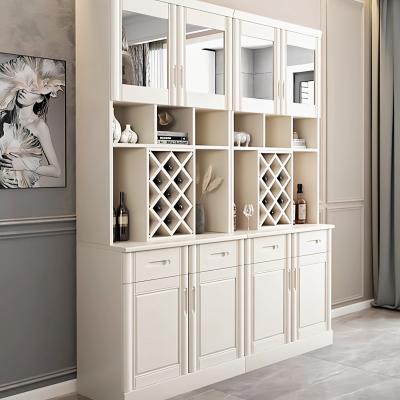 China Durable Home Living Room Furniture Solid Wood Storage Wine Cabinet for sale