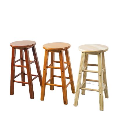 China Country Modern Classic Modern High Foot Sample OEM Bar Counter Noise Solid Wood Bar Stools for sale