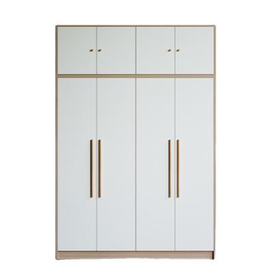 China Large capacity European style modern minimalist wooden wardrobe for sale