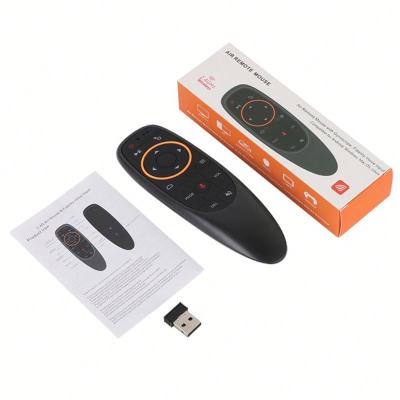 China For Tablet G10 Voice Control Fly Air Mouse 2.4GHz Wireless Microphone Remote Control For TV Box Voice Air Mouse for sale