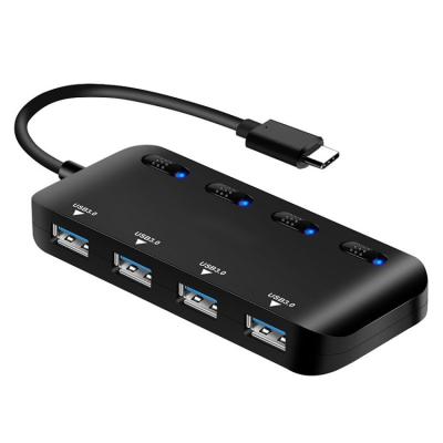 China High Speed ​​USB3.0 5Gbps USB C HUB 4 in 1 Type C to USB 3.0 Adapter Dock for Macbook Pro iPad Air HUAWEI Mate 40 30 Splitter Port OTG HUB from USB-C 3.1 for sale